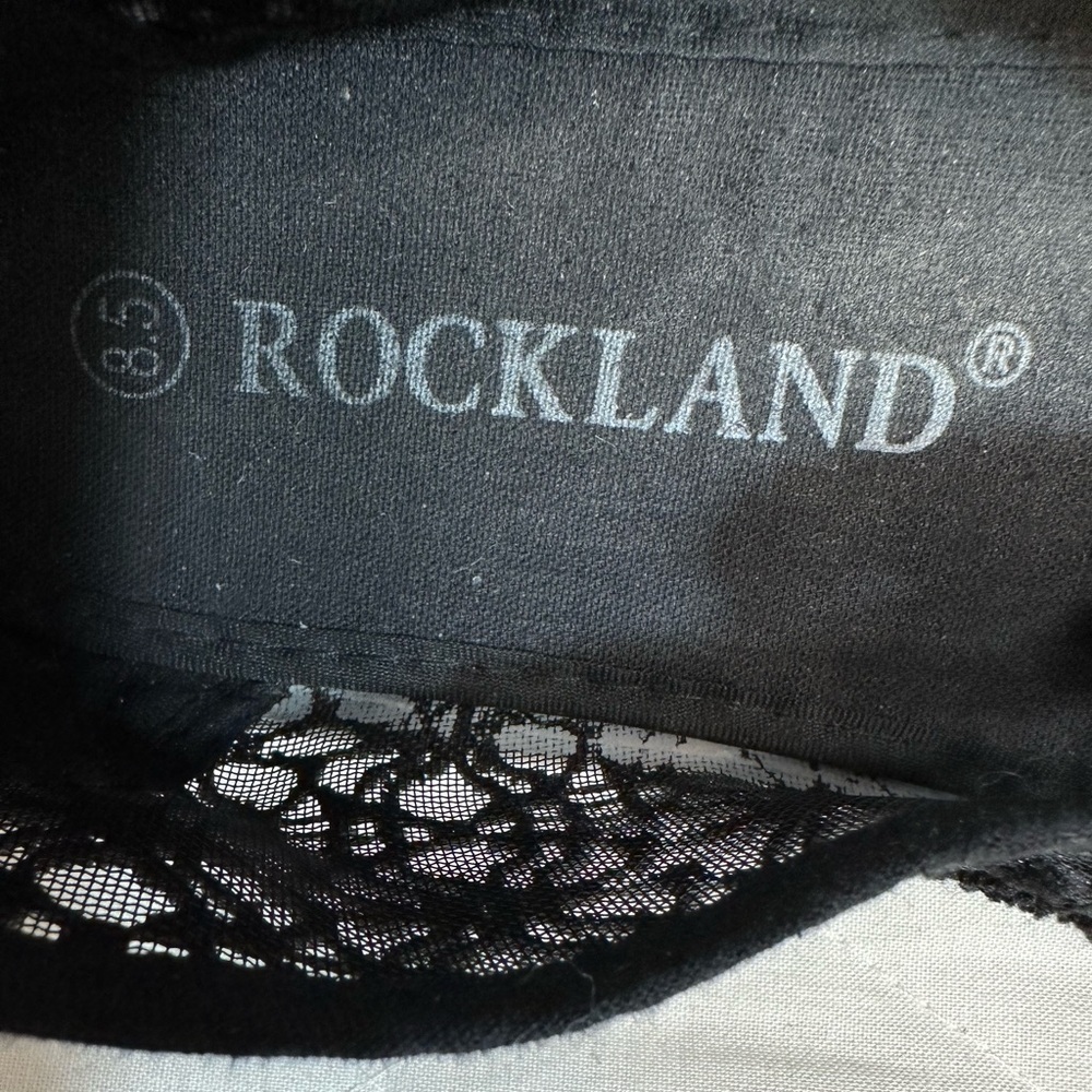 Rockland Womens Size 8.5 Flats Sneakers Shoes Fabric Lace Material Flats Retro - Picture 5 of 10